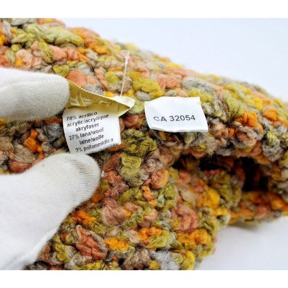 A4 Exclellent GREVI Firenze Fleece Wool Acrylic Colorblock Knit Hat Beanie O/S - Picture 6 of 6